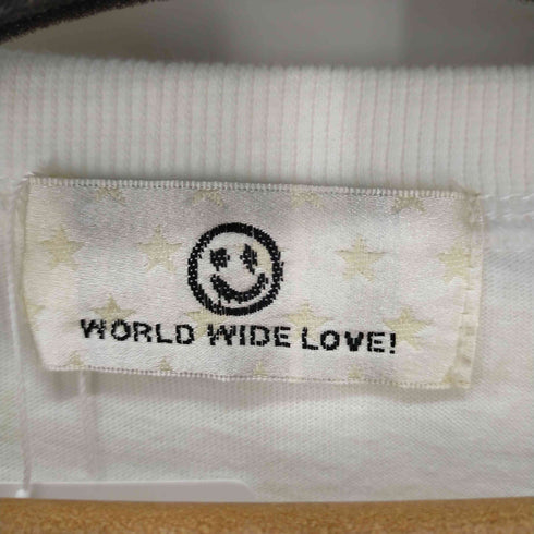ワールドワイドラブ WORLD WIDE LOVE スター刺繍ビッグシルエットTEE メンズ  1
